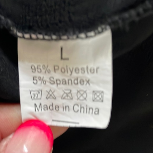 BOHO V-NECK LACE CROCHET BUTTON DOWN FLOWY BELL SLEEVE BLACK BLOUSE - Picture 9 of 12